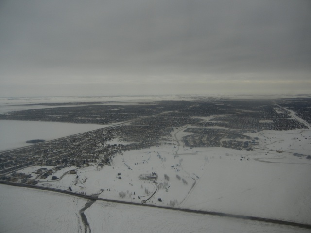 My view as I landed in Regina.